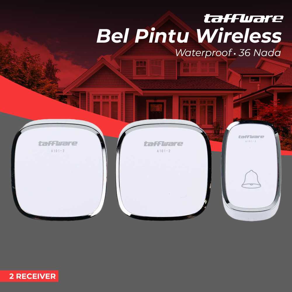 Bel Pintu Rumah Wireless Doorbells Waterproof 36 Nada Taffware