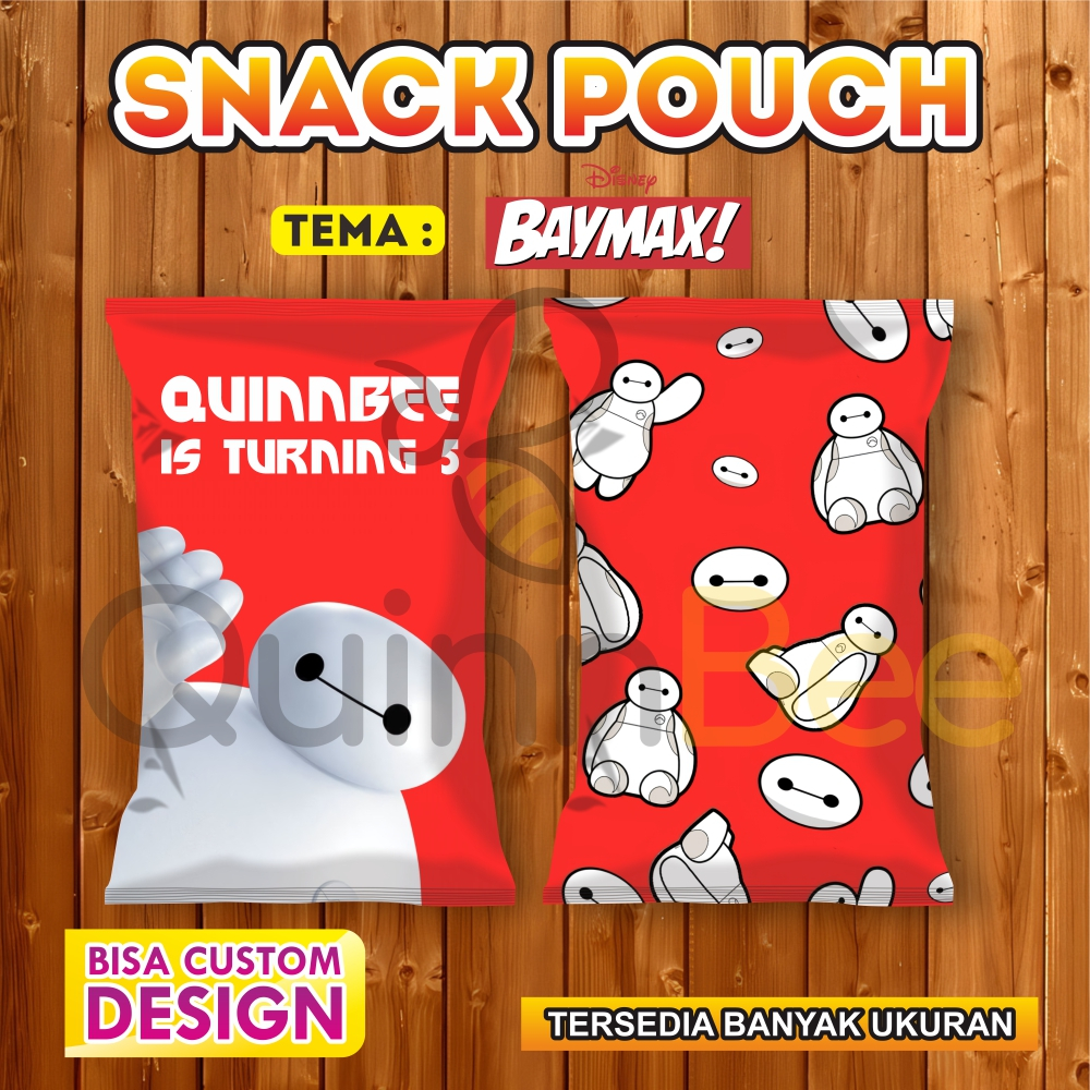 

Snack Pouch Jumbo|Pouch Ultah|Kemasan Snack Ulang Tahun|Birthday Snack Pouch (Gratis Design) - BAYMAX - BIG HERO 6 - DISNEY