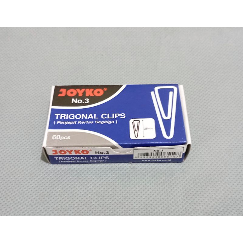 

Trigonal Clip No. 3 / Paper Clip / Penjepeit Kertas Segitiga Joyko No.3