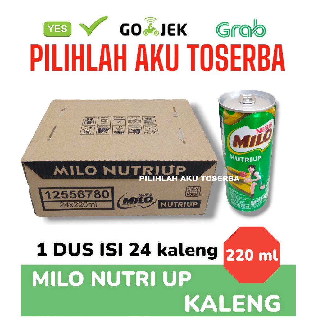 

Susu Milo Kaleng Coklat NUTRI UP CALCIUM - 220 ml (1 dus isi 24 can)