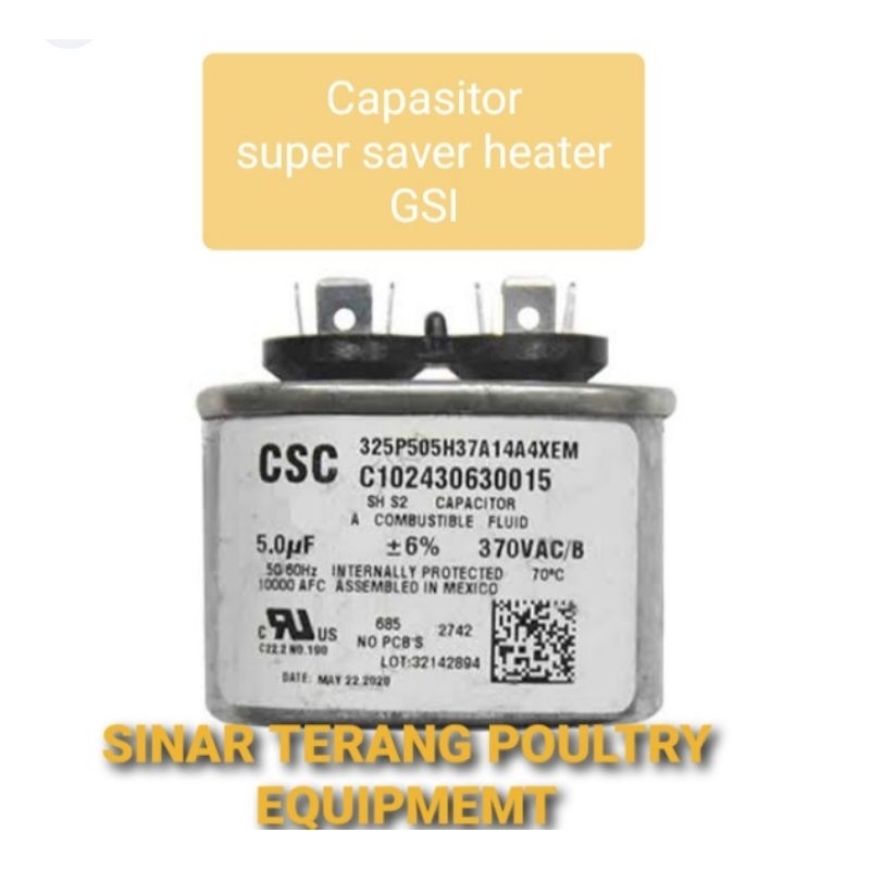 Capasitor Super saver heater pemanas