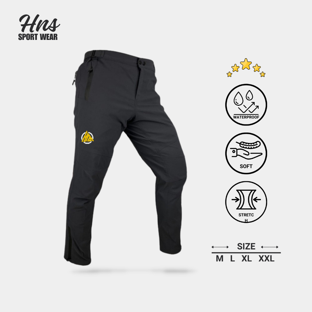 HNS - Celana Sepeda pria wanita Mtb Downhill Celana panjang sepeda pria wanita Celana Gowes Cycling 