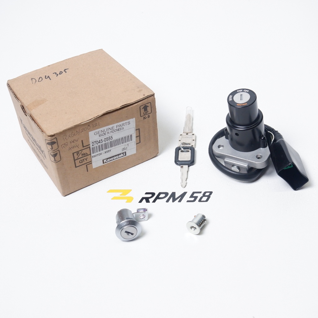 Kawasaki Genuine Part Kunci Kontak Kawasaki Ninja RR NEW SET ORIGINAL 27045-0555