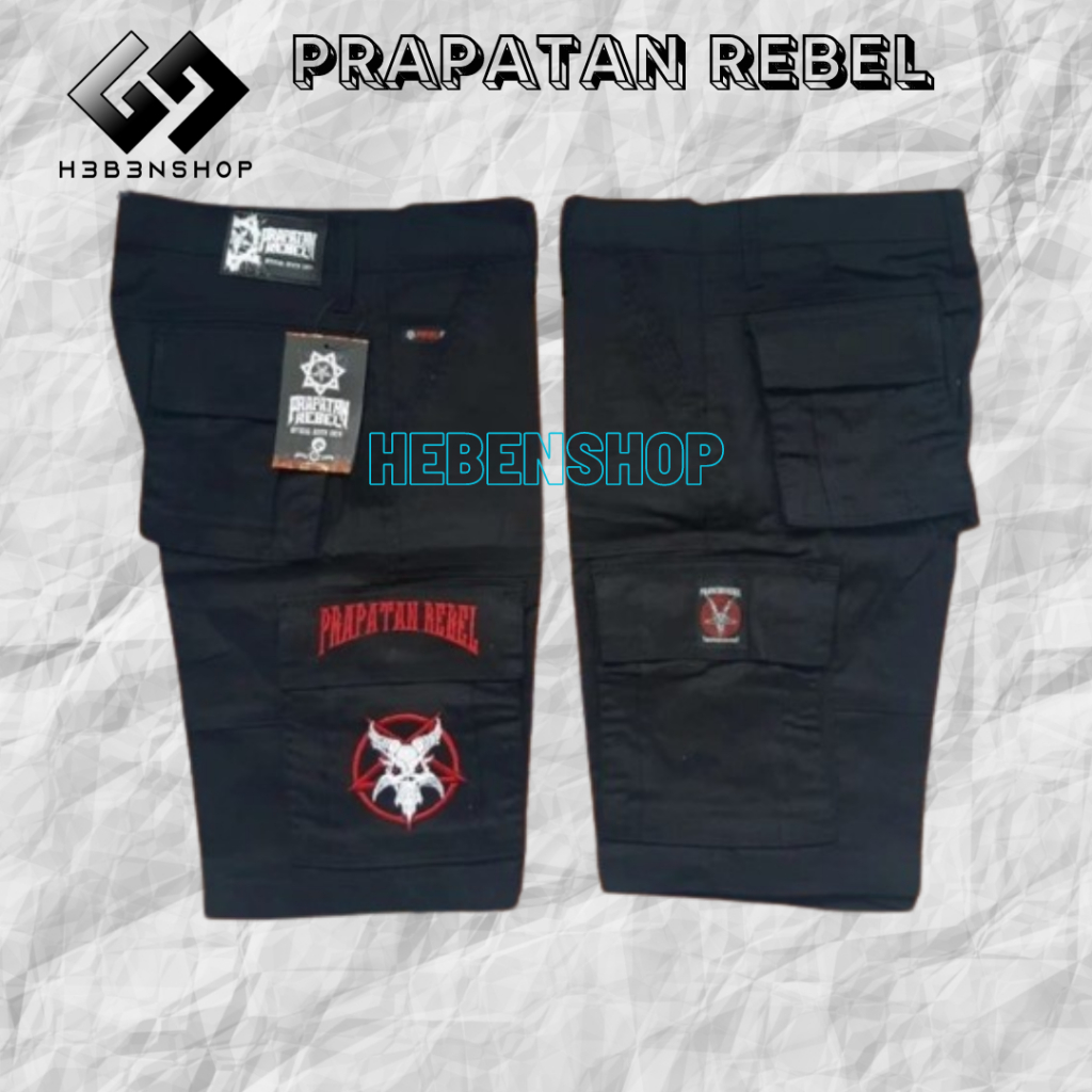 Celana Prapatan Rebel / Celana Cargo Original Prapatan Rebel /Celana Gamyok logo IDDM