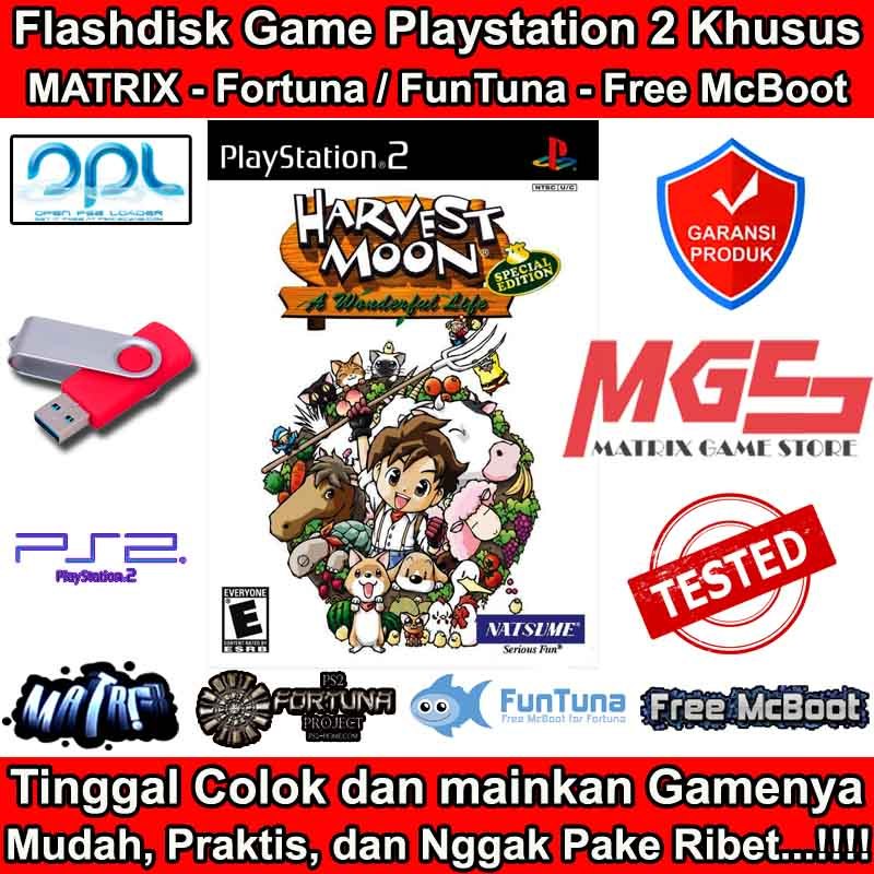 Flashdisk Game PS2 PS 2 Harvest Moon - A Wonderful Life Special Edition