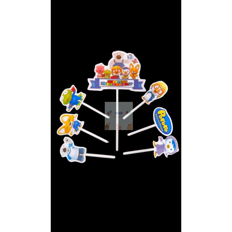 

Topper / Hiasan Background Kue Ulang Tahun Karakter (pororro,mixue,marsha,thomas,mickey mouse,baby shark)