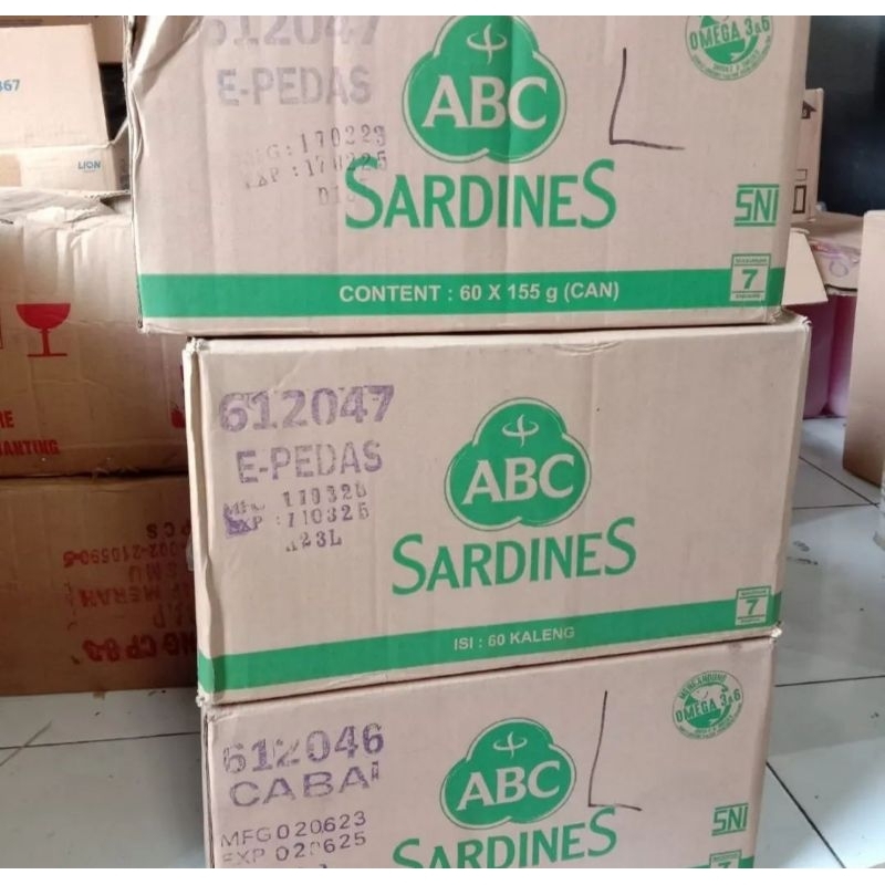 

Sarden ABC 425gr Harga Perkarton Isi 24 Kaleng