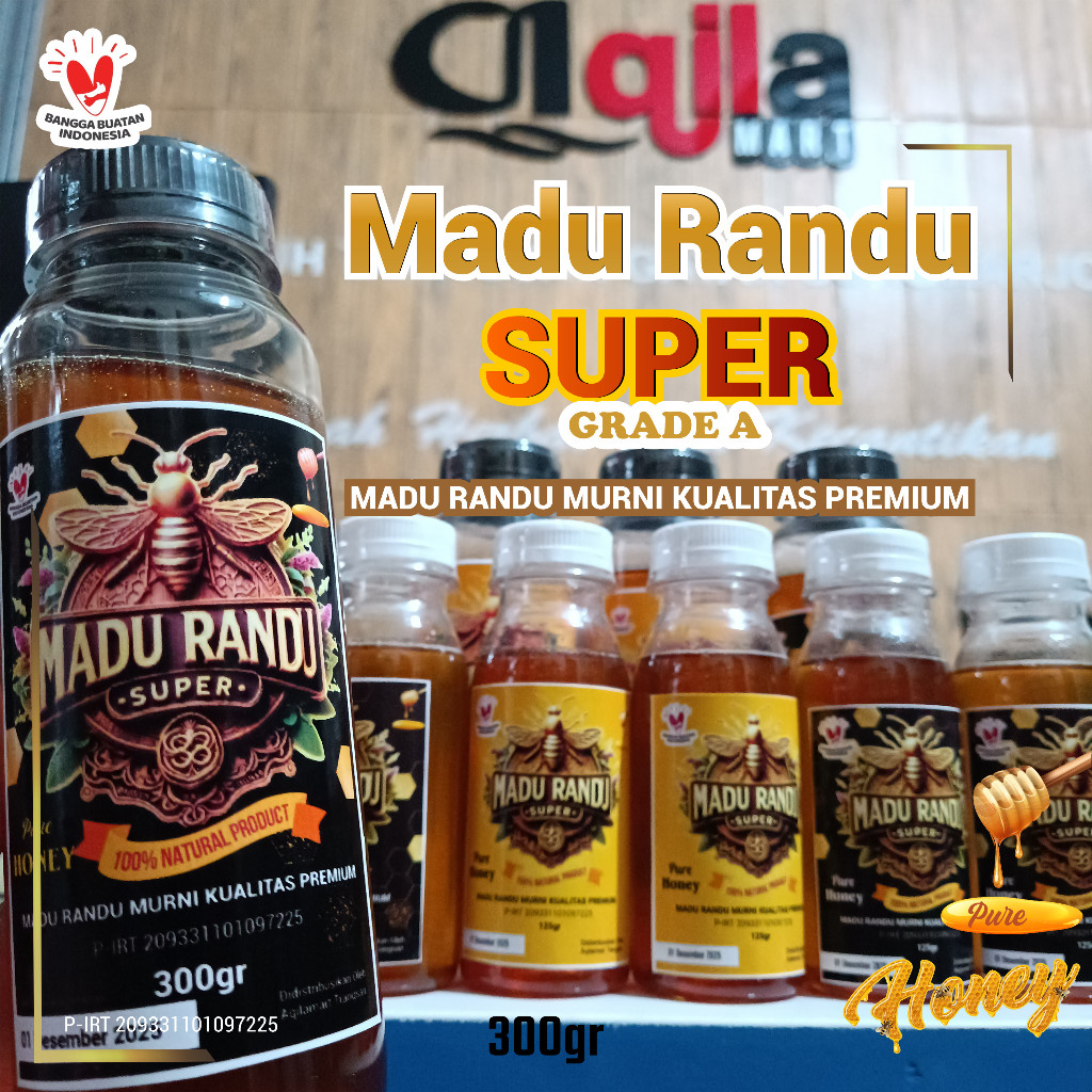 

Madu Randu Super Grade A Kualitas Premium 125gr - 300gr