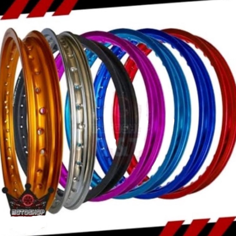 CQ VELG ROSSI ROSSY WM 12 14 16 185 215 25 RING 17 BLACK SILVER BLUE RED GOLD PURPLE UNGU DOF DOFF D