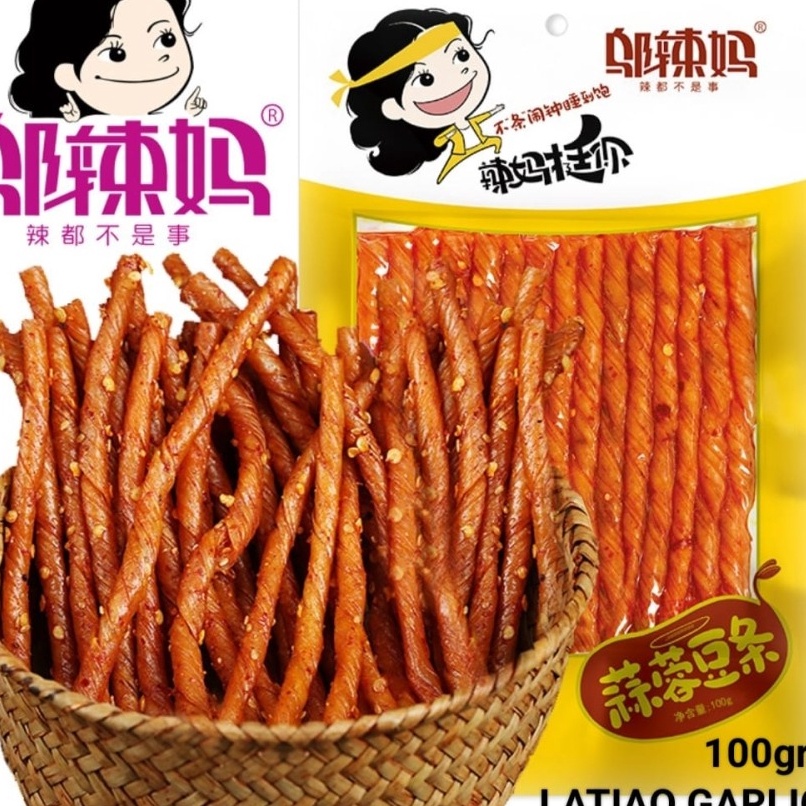 

77 HALAL Wulama Latiao Spicy Tofu Snack Cemilan Pedas Cina Original