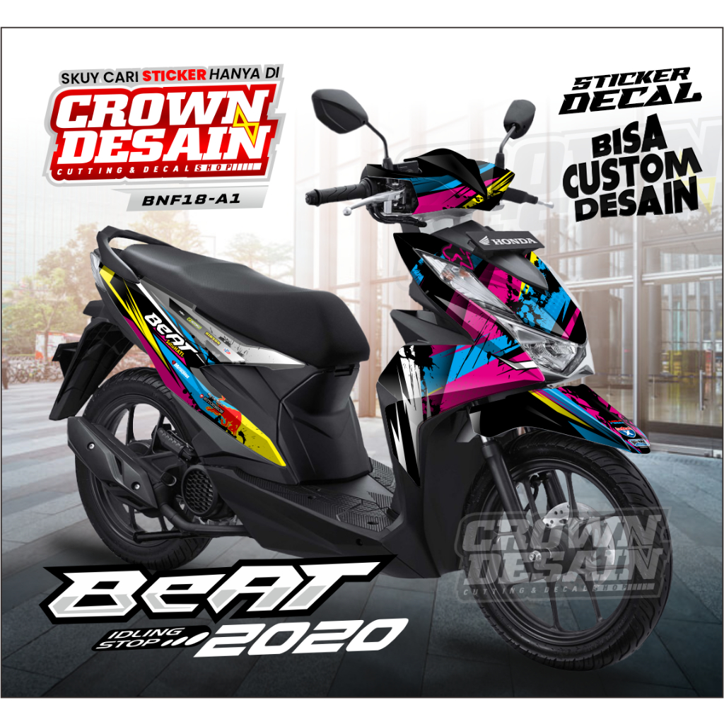 STICKER FULLBODY BEAT DELUXE 2021 RACING X CUSTOM - STRIPING BEAT STREET 2022 - KODE BNF