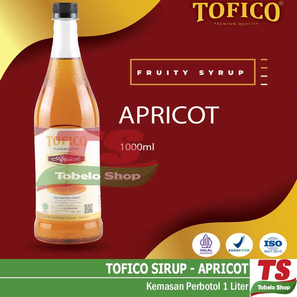 

TOFICO APRICOT SYRUP 1LITER / TOFICO APRICOT SIRUP