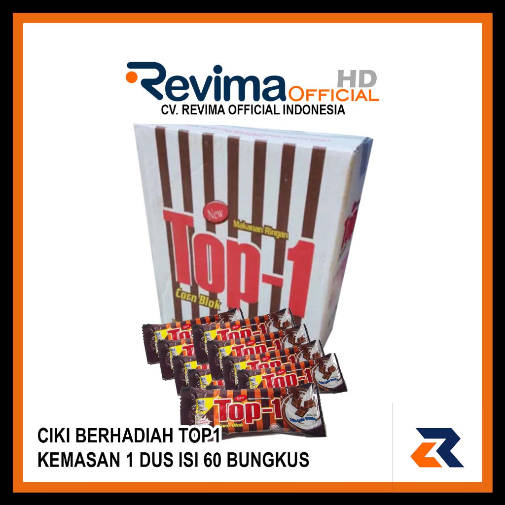 

Snack Ciki TOP--1 BERHADIAH Kemasan 1 DUS isi 60 Bungkus