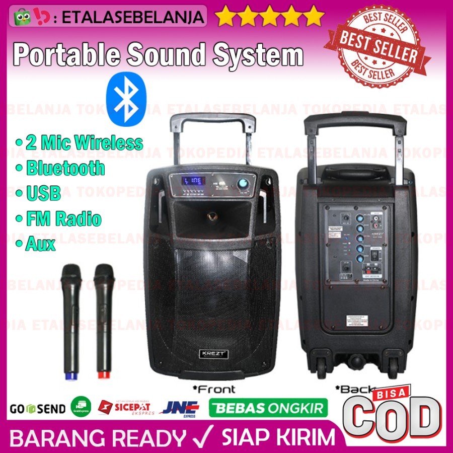 KREZT WAS-110B - PORTABLE SOUND SYSTEM