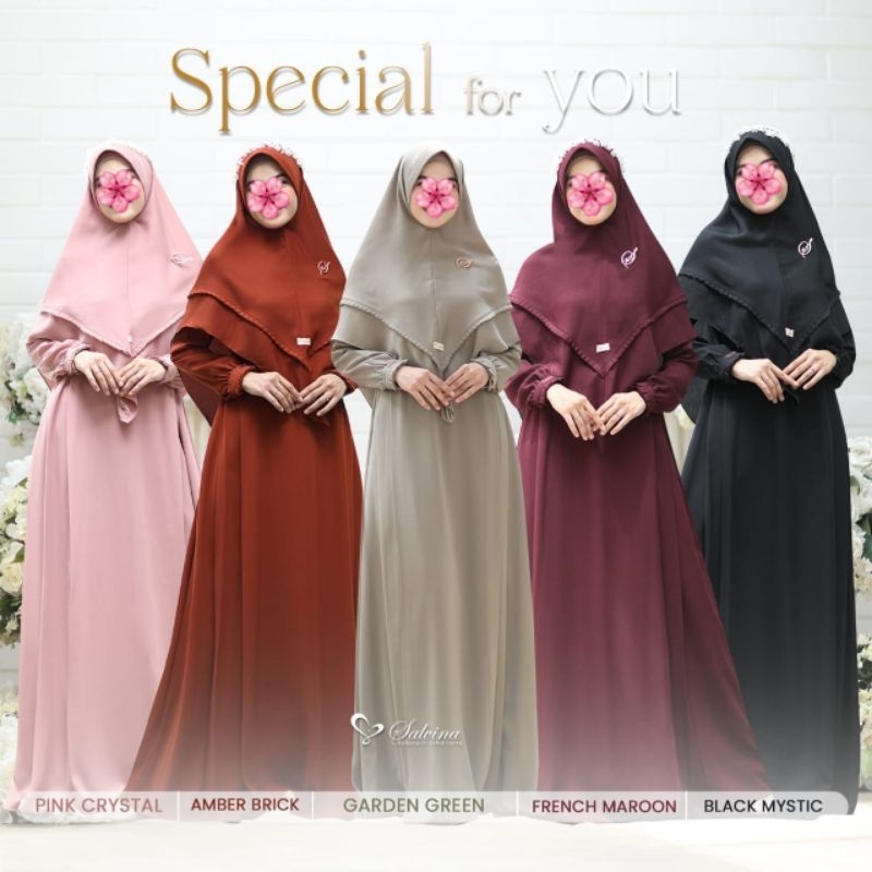 KHAIRA SERIES DRESS SET KHIMAR (GAMIS SET KERUDUNG) BY SALVINA HIJAB