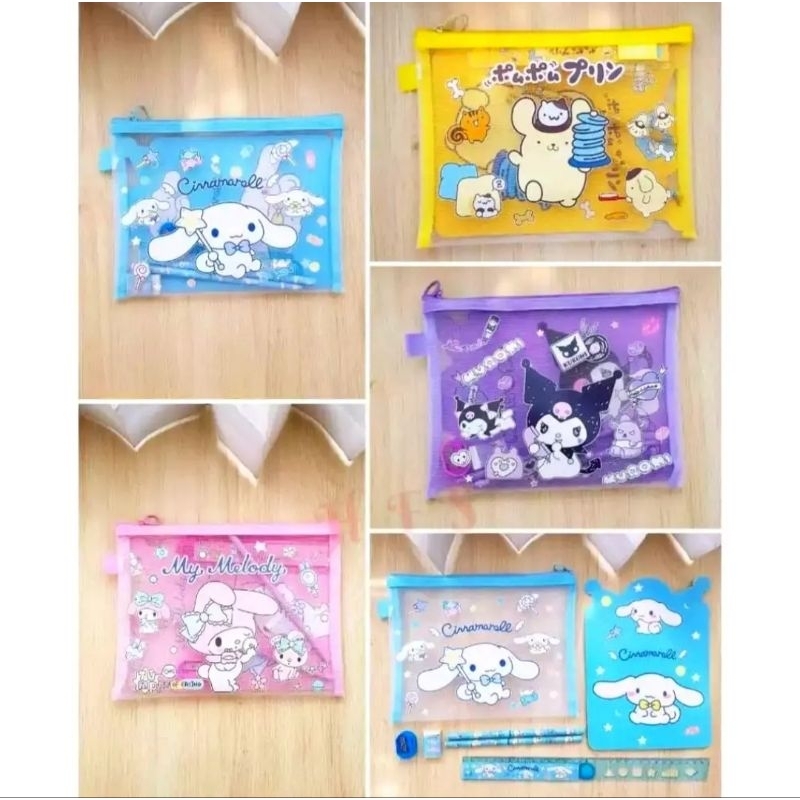 

Pouch set alat tulis Sanrio