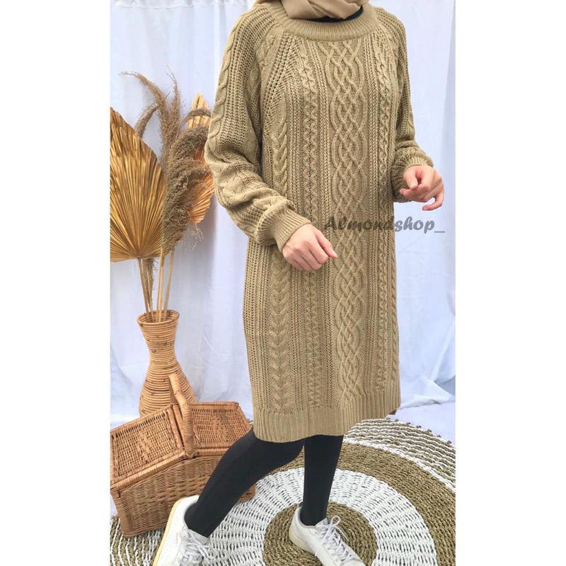 Tunik Rajut Premium Wanita / Tunik Rajut / Sweater Rajut Wanita