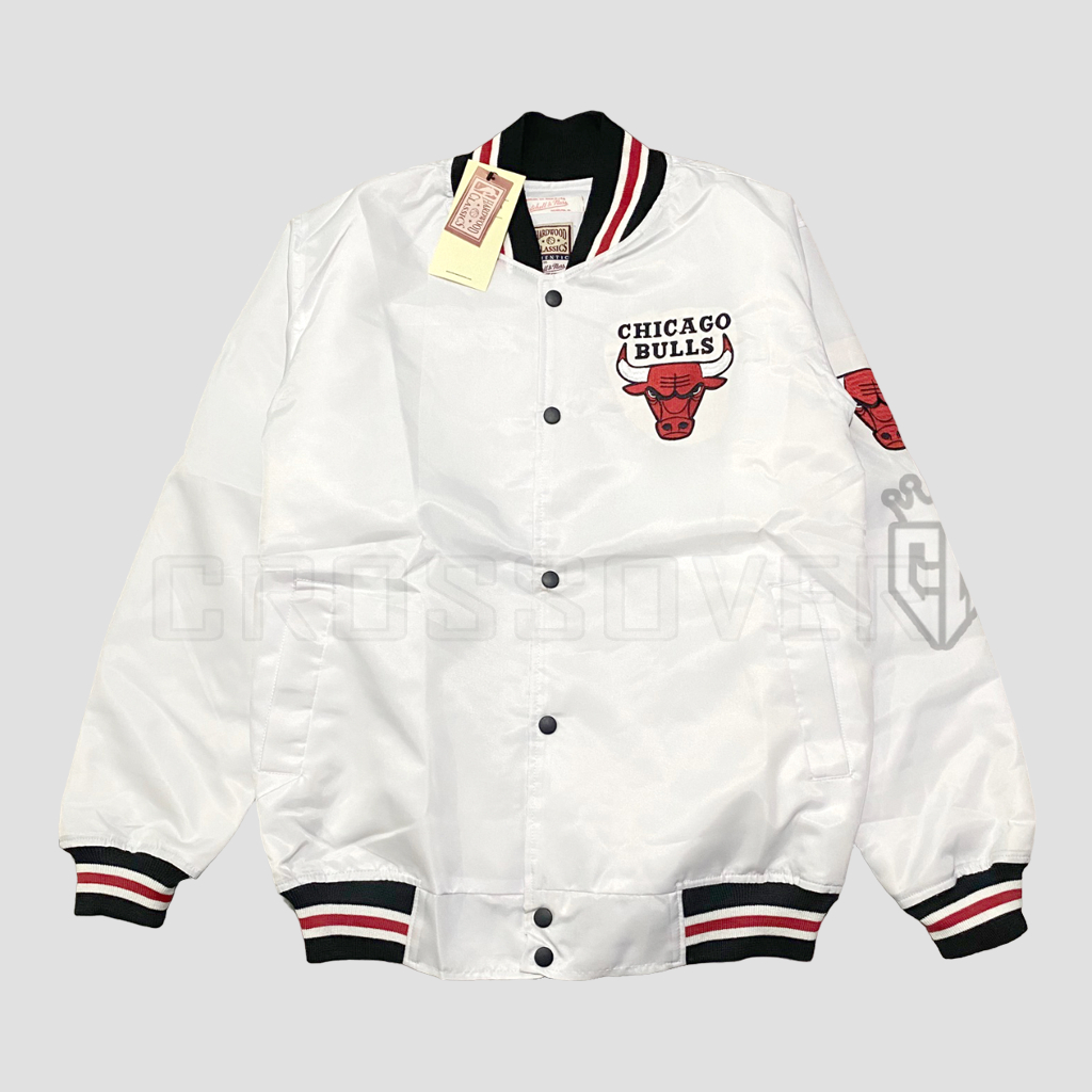 Jaket Varsity Baseball Vintage Bulls Chicago Pria Wanita Full Bordir Original