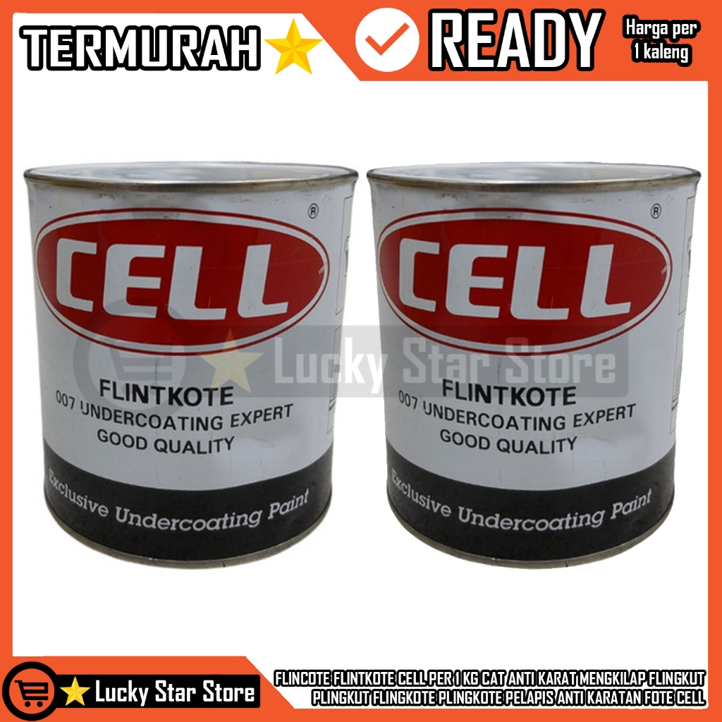 FLINCOTE FLINTKOTE CELL PER 1 KG CAT ANTI KARAT MENGKILAP FLINGKUT PLINGKUT FLINGKOTE PLINGKOTE PELA