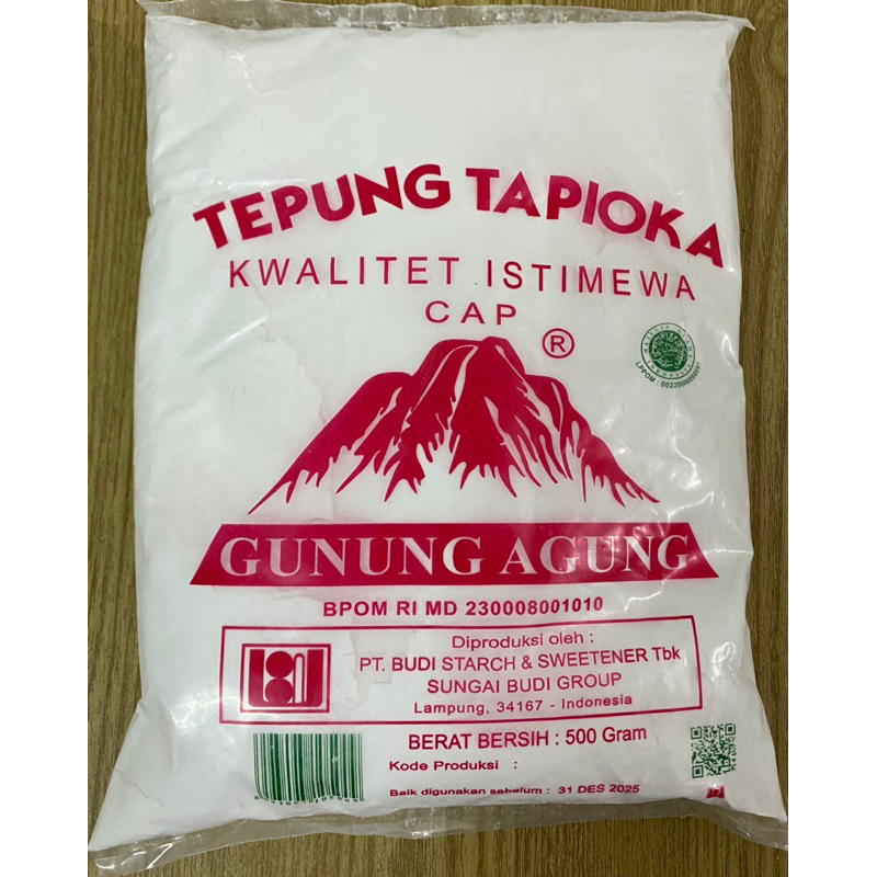 

TEPUNG TAPIOKA GUNUNG AGUNG 500 gram