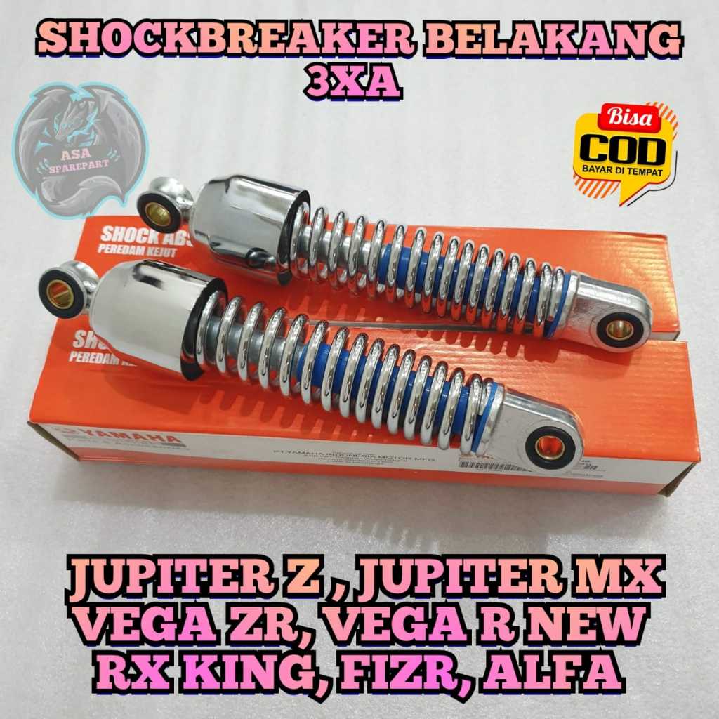 SHOCKBREAKER BELAKANG 3XA Motor YAMAHA F1ZR , JUPITER Z LAMA / BURHAN , JUPITER Z1 , VEGA ZR , VEGA 