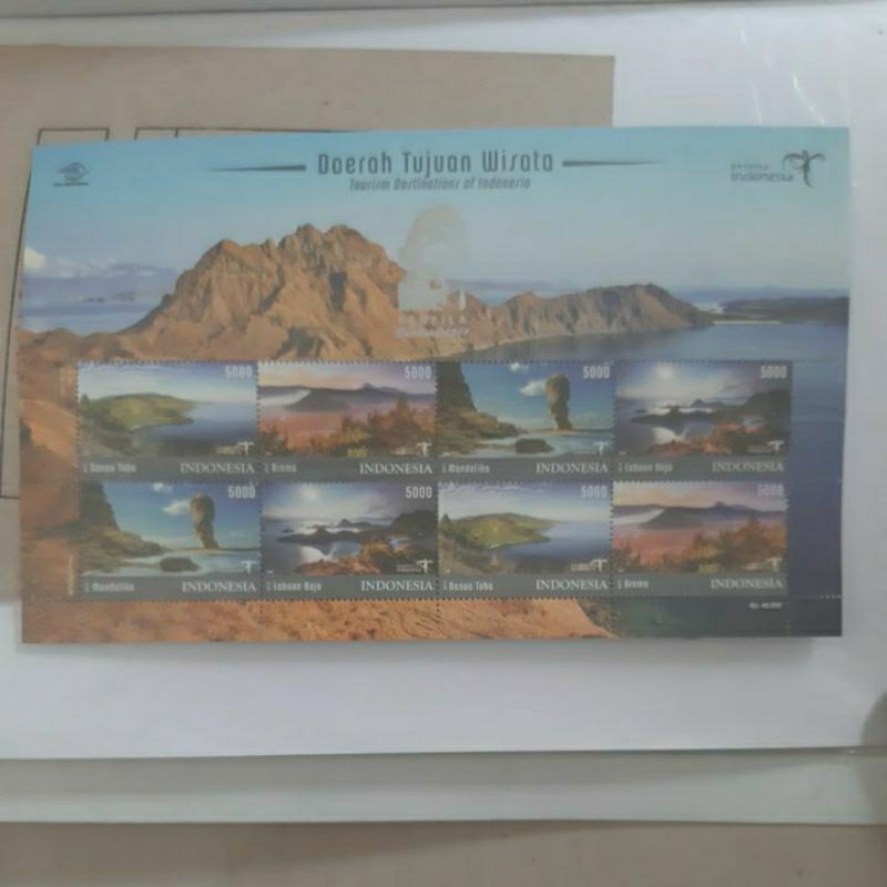 

Perangko Daerah Tujuan Wisata DTW 2017 sheet 8 prangko nominal 40rb