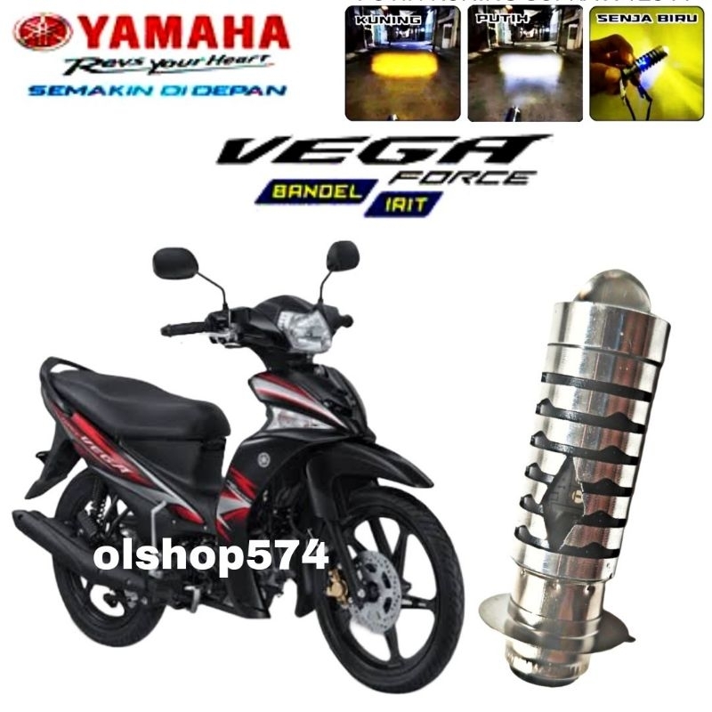 Lampu Led Depan Utama Motor Yamaha Vega Force Combo 2 Warna Putih Kuning