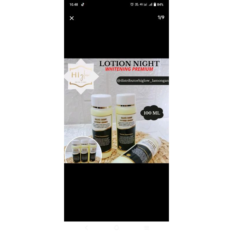 COD;) lotion malam white premium memutihkan kulit tangan dan kaki agar tidak belang dgn wajah