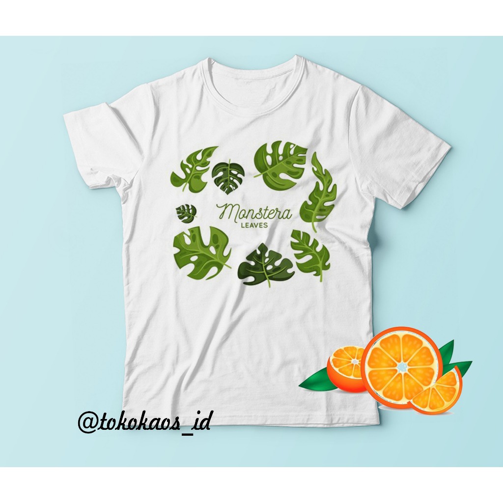 kaos tanaman hias aroid / kaos monstera /kaos premium / kaos original print  / kaos billietiae philo