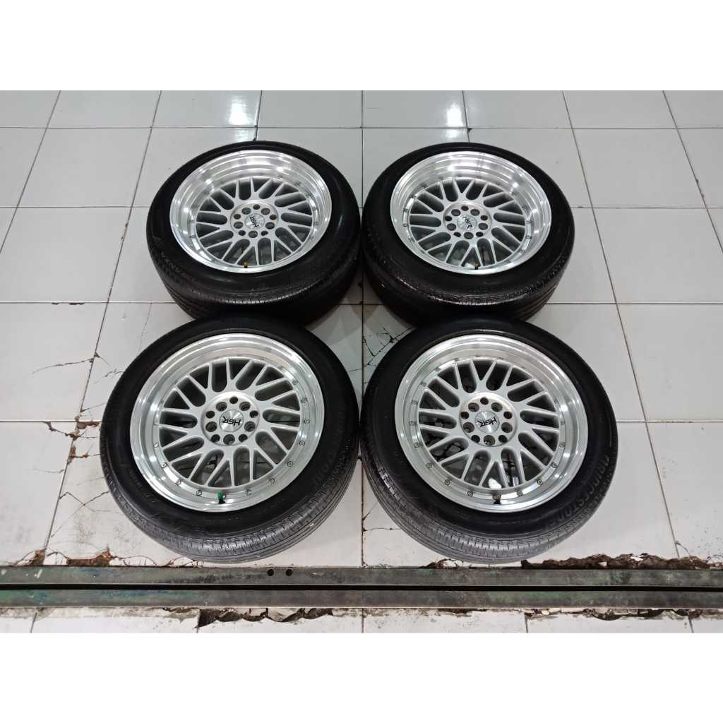paketan velg ring 17 hsr paddock + ban untuk mobil camry civic fd new veloz / xenia 2023