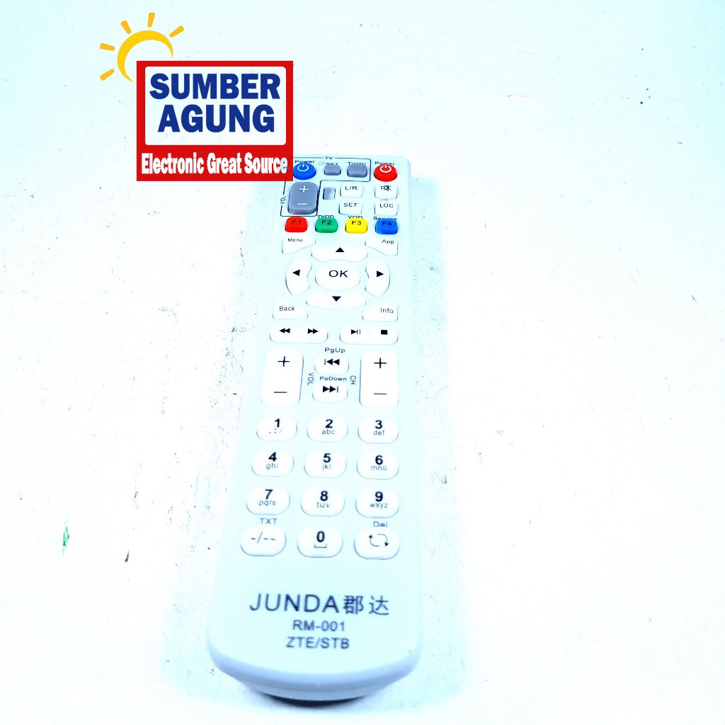 Remot STB ZTE DVB Indihome Remote Junda RM001 Remot Universal 001 Telkom Indihome