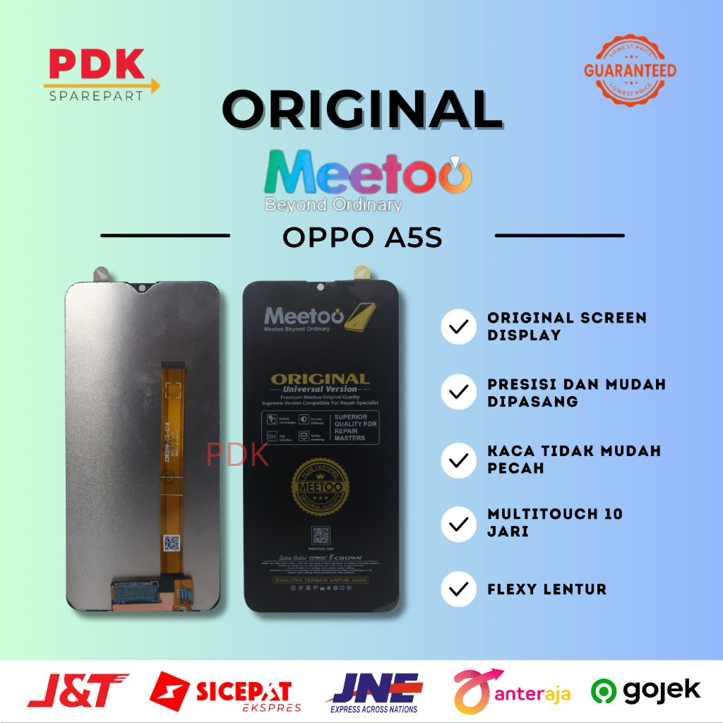 LCD TOUCHSCREEN OPPO A5S A7 / AX7 / A7N / A12 / A11K REALME 3 / 3I FULLSET ORI OEM BLP673
