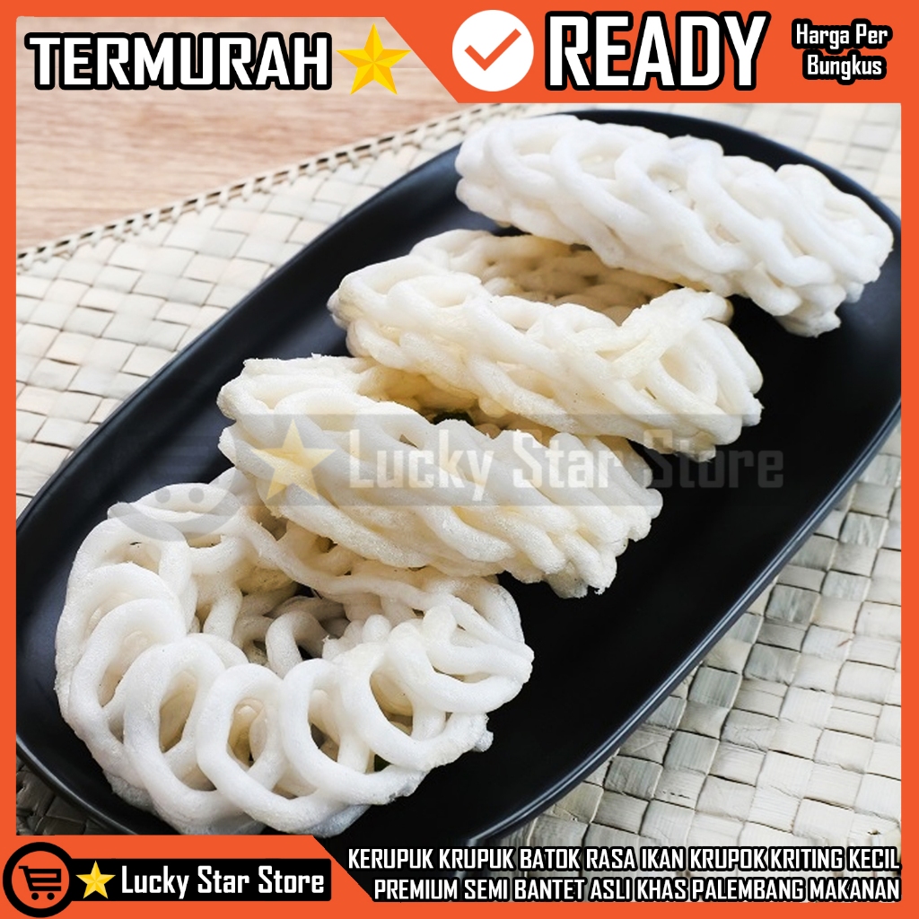 

KERUPUK KRUPUK BATOK IKAN MINI KRUPOK KRITING KERITING KECIL GURIH PUTIH GENDAR OPAK KEMASAN PREMIUM SEMI BANTET BANTAT ASLI KHAS PALEMBANG SUMATERA SELATAN MAKANAN RINGAN CEMILAN MAKANAN RINGAN CEMILAN EMPUK RENYAH RDS4