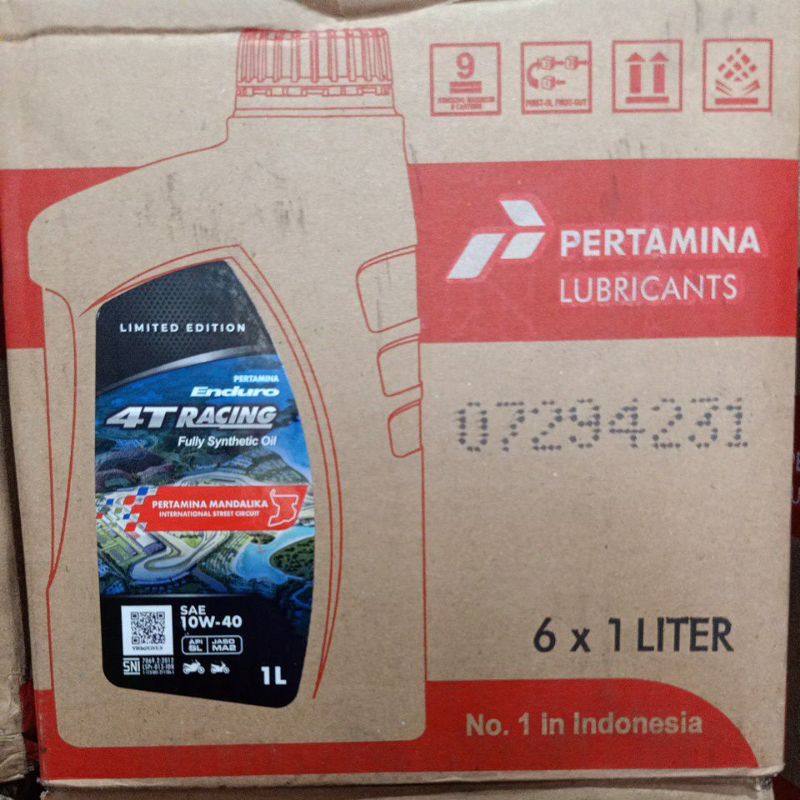 ENDURO RACING 1 LITER PAKET 1 DUS ISI 6 ORIGINAL PERTAMINA