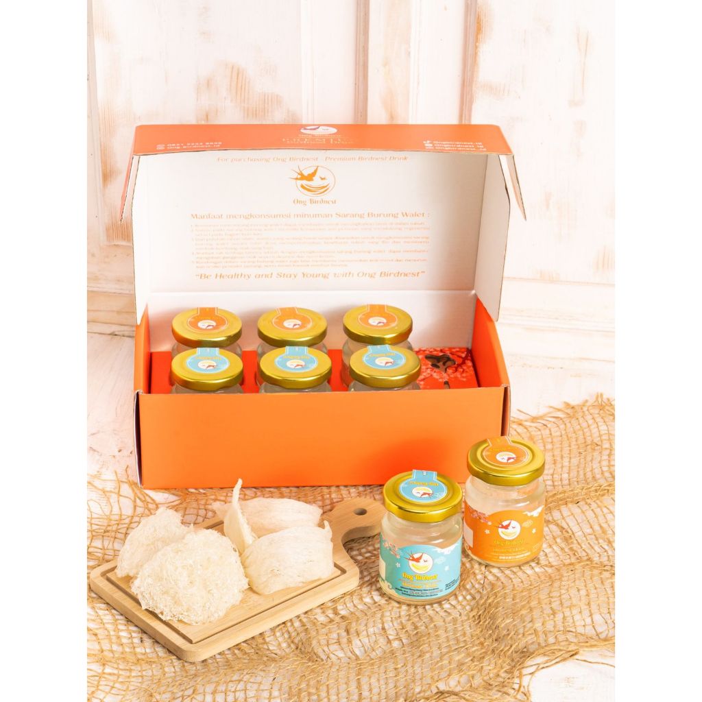 

ONGBIRDNEST COMBO MIX ISI 6 3PREMIUM & 3MEDIUM TERDAFTAR BPOM,minuman sarang burung walet