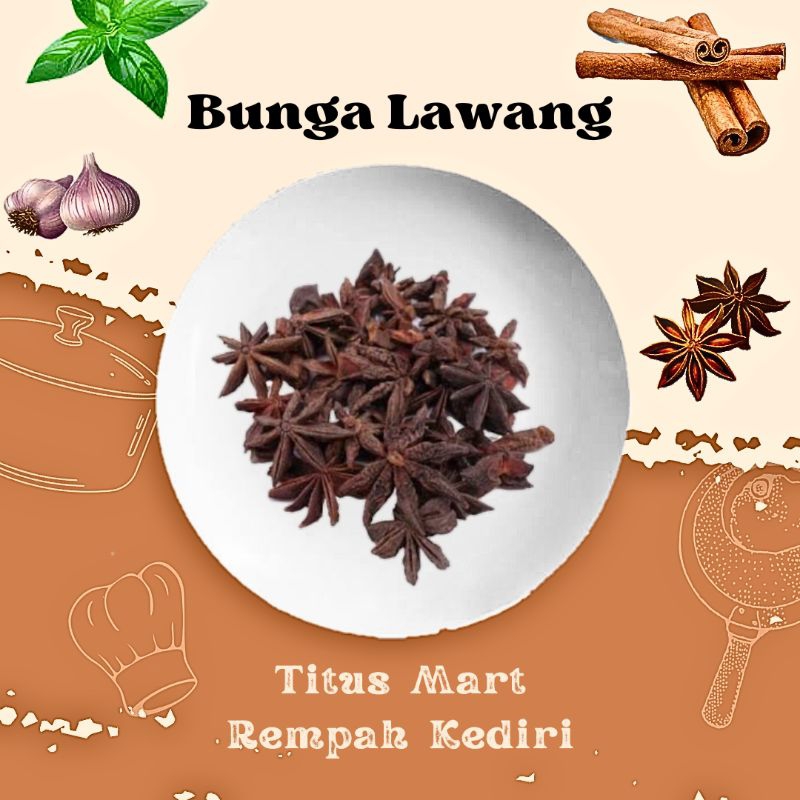 

BUNGA LAWANG Bumbu Dapur Rempah Asli Isi 50 -100 Gram