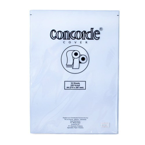 

Kertas Concorde Cover A4 220gr Putih 10 Lembar