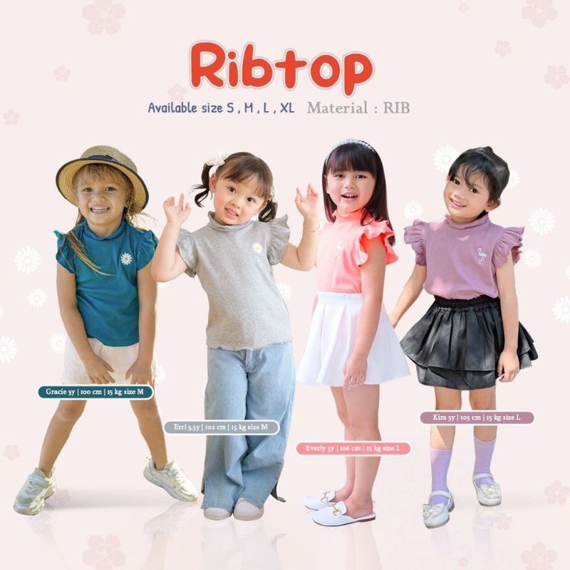 Rib Top Ruffle Anak