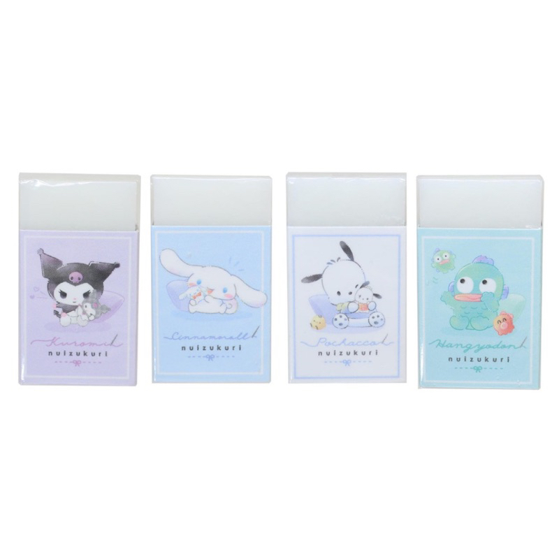 

Eraser Sanrio Stuffed Dolls Kuromi Cinnamoroll Pochacco Hangyodon Nuizukuri Penghapus Limited Edition
