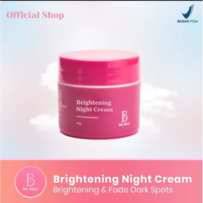 Brightening Night Cream / Premium Night Cream Bg Skin