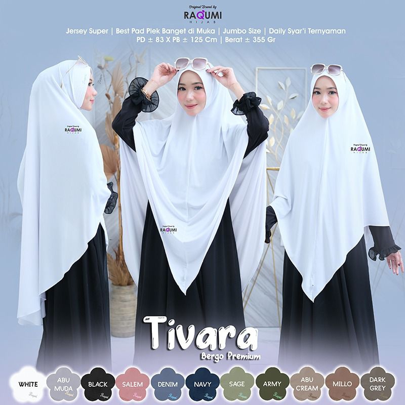 TIVARA BERGO PREMIUM RAQUMI ORIGINAL | NEW RAQUMI ORIGINAL | BERGO JUMBO PUTIH | BERGO UMROH | BERGO