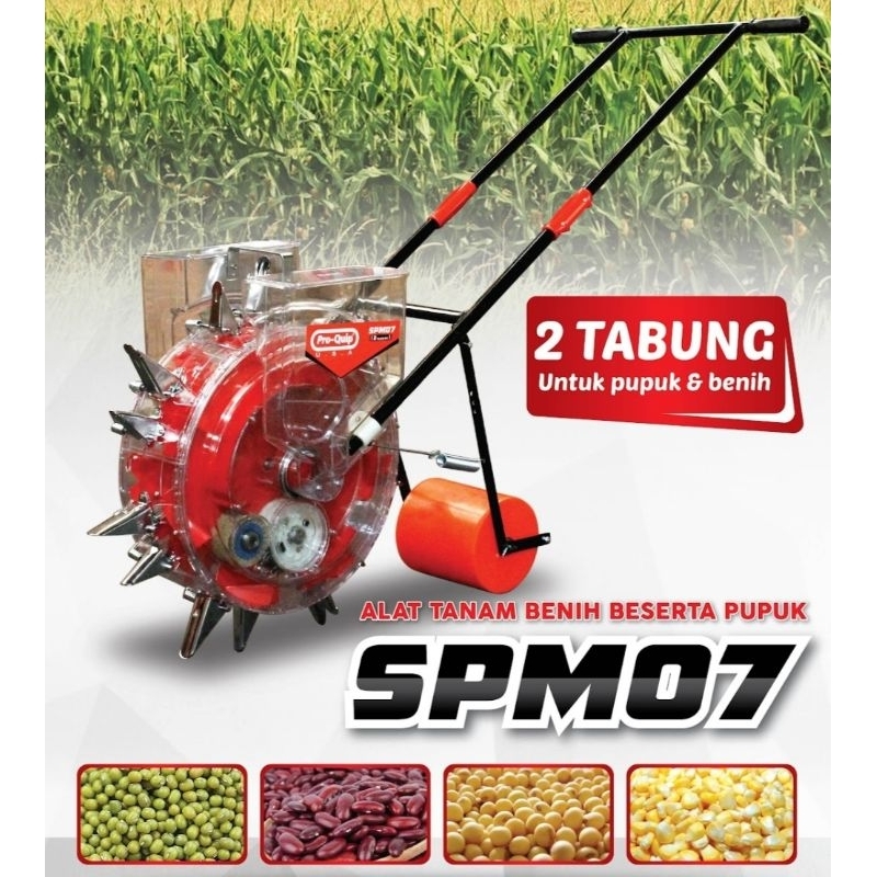Alat Tanam Jagung Dan Biji Bijian 2 Tabung Tanam  Dan Pupuk
