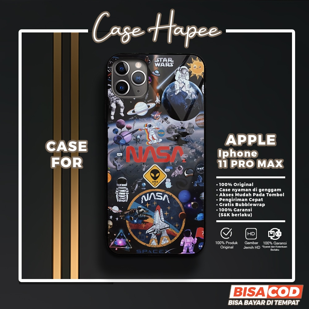 Case Iphone 11 Pro Max Casing Iphone 11 Pro Max [NASA] Casehapee Case Glossy Case Aesthetic Custom C