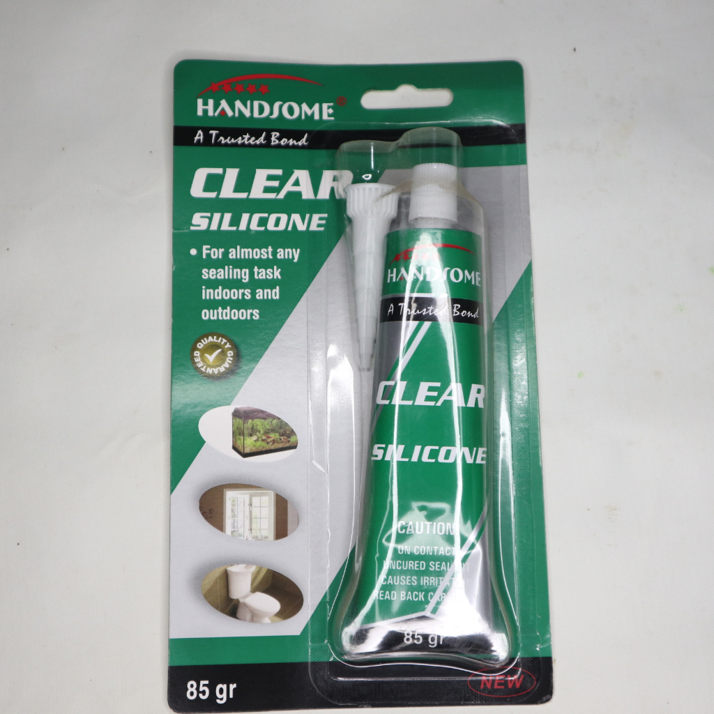 Handsome Clear Silicone, Lem Kaca Lem Silicone Bening