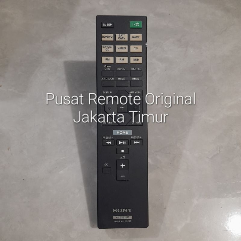 REMOTE REMOT HOME THEATER SONY RM-AAU190 ORIGINAL