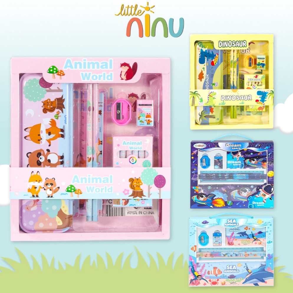 

ART O52A LITTLE NINU Set Alat Tulis Stationary Pensil Perlengkapan Sekolah