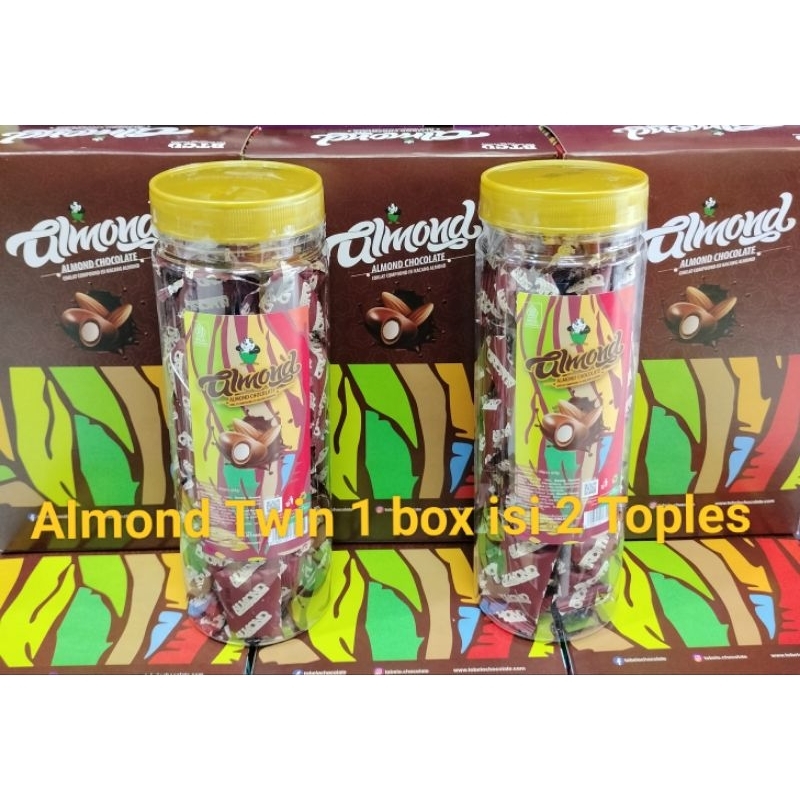 

Cokelat Kacang Almond Twin Tobelo 1 Dus isi 2 Toples