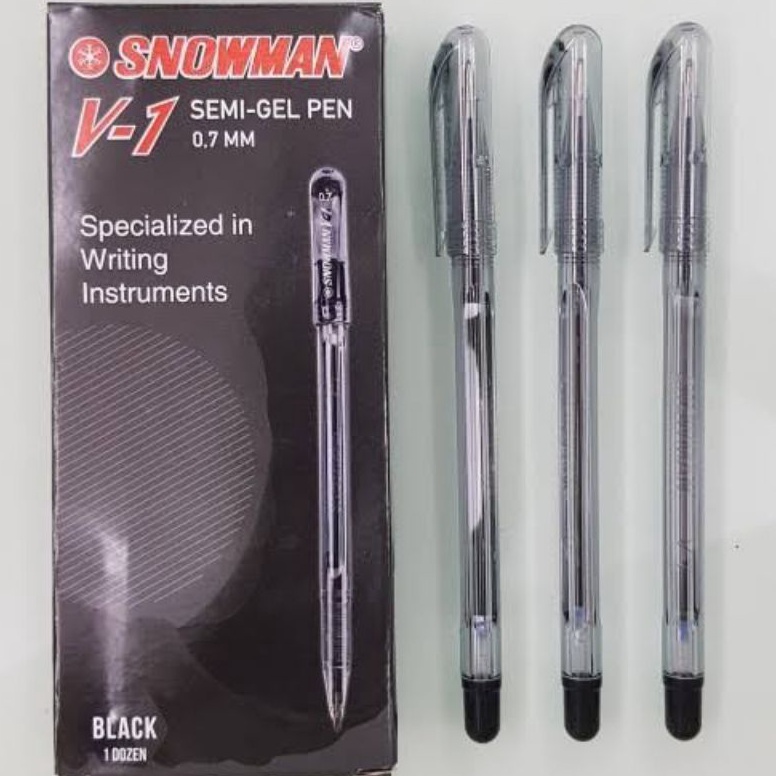 

ART Q25Y PULPEN SNOWMAN V1 PER BOX 1 LUSIN WARNA HITAM BIRU PULPEN SNOWMAN V1 BOLPEN SNOWMAN BALLPOINT SNOWMAN PULPEN MURQH BERKUALITAS