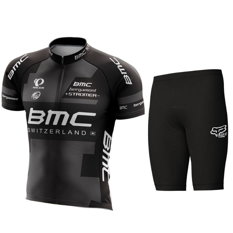 Setelan Kaos Jersey Sepeda dan Celana Sepeda Set BMC Roadbike MTB Unisex COD