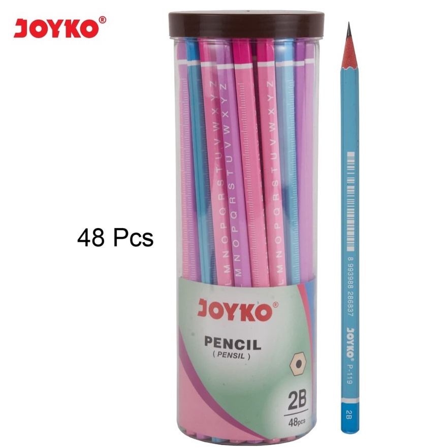 

ART J54C Pencil Pensil Joyko P119 2B 1 DRUM 48 PCS
